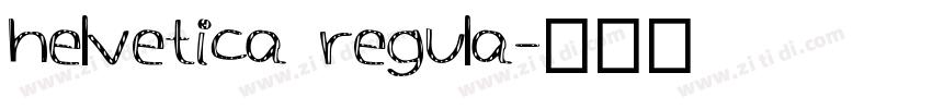 helvetica regula字体转换